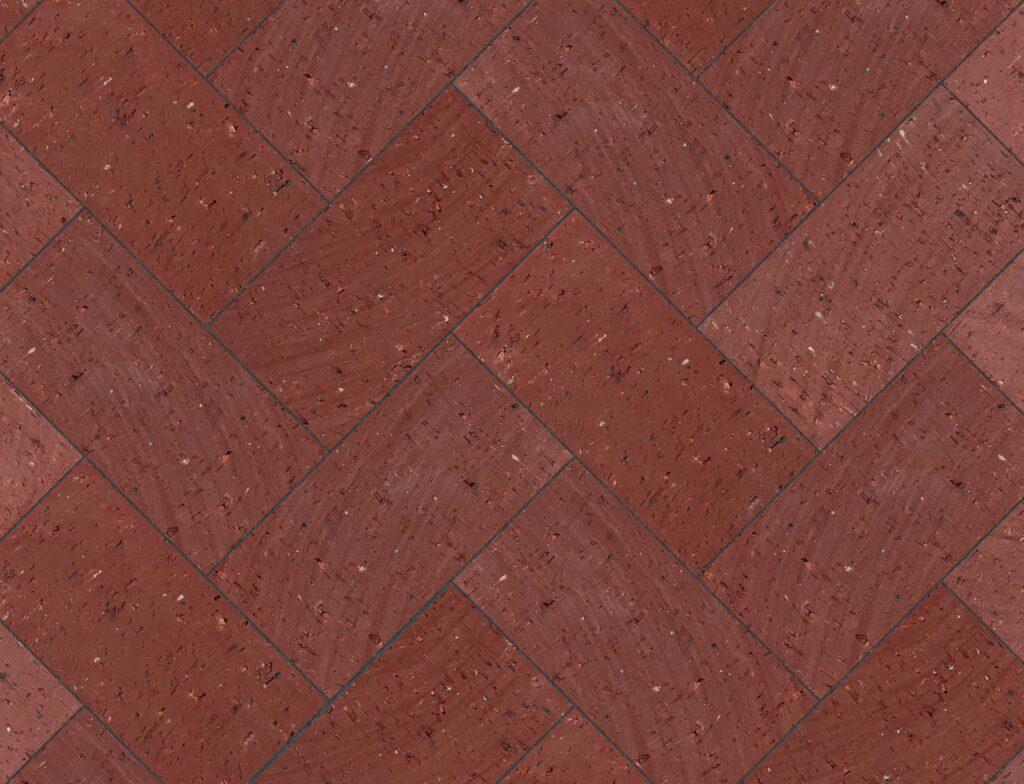 Burgundy Paver Black Seam