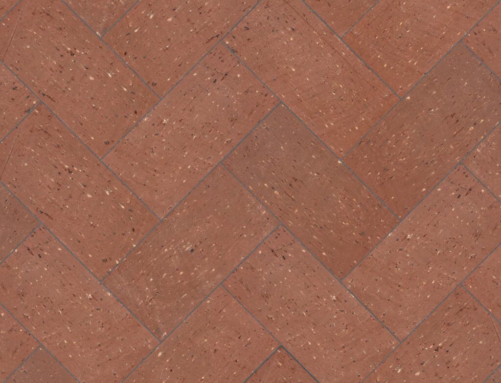 Red Paver Black Seam
